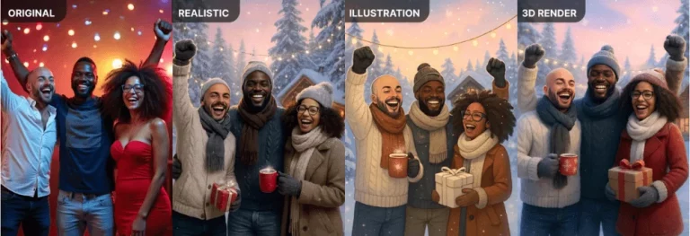 Rentertain AI Group Headshots Styles