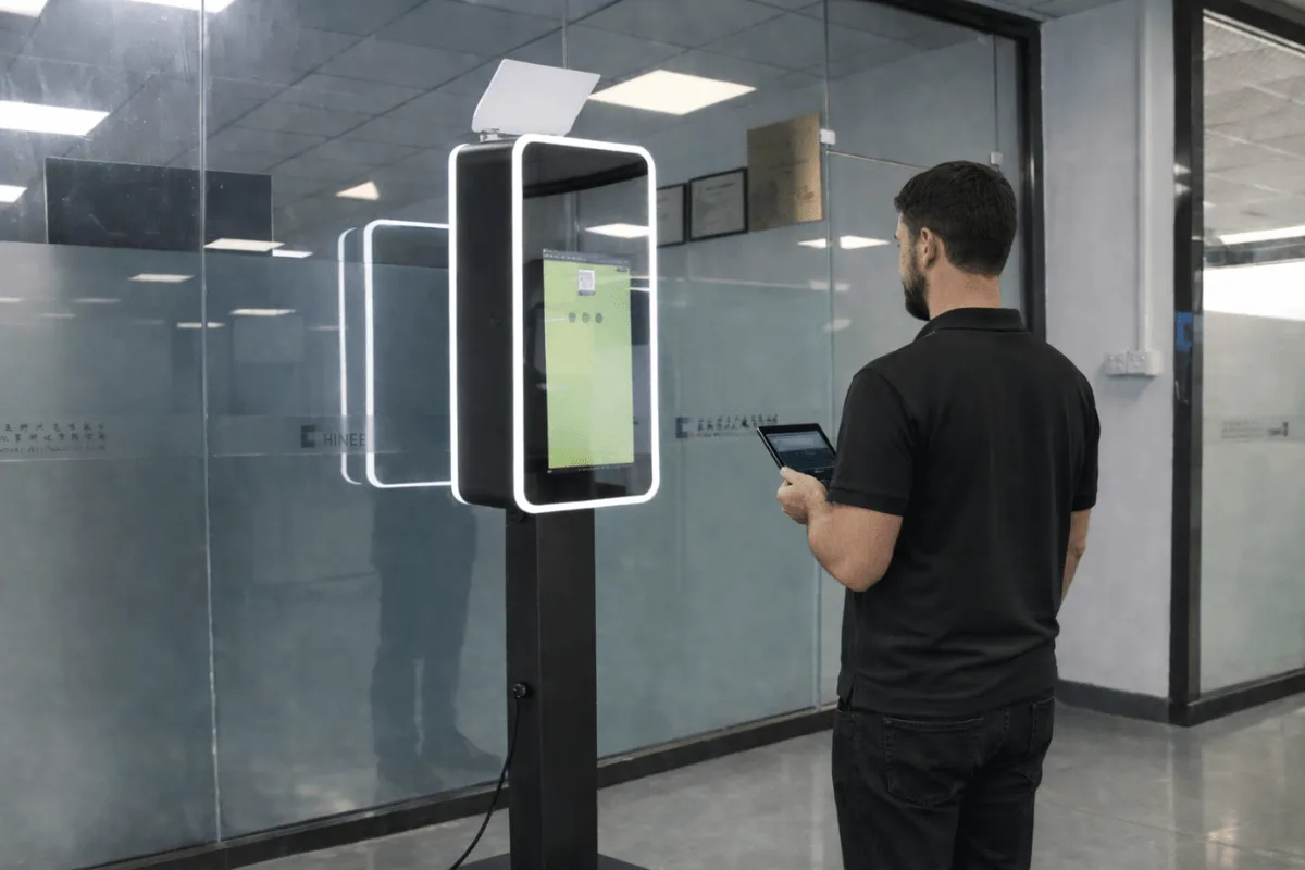 Ai photo booth set up event