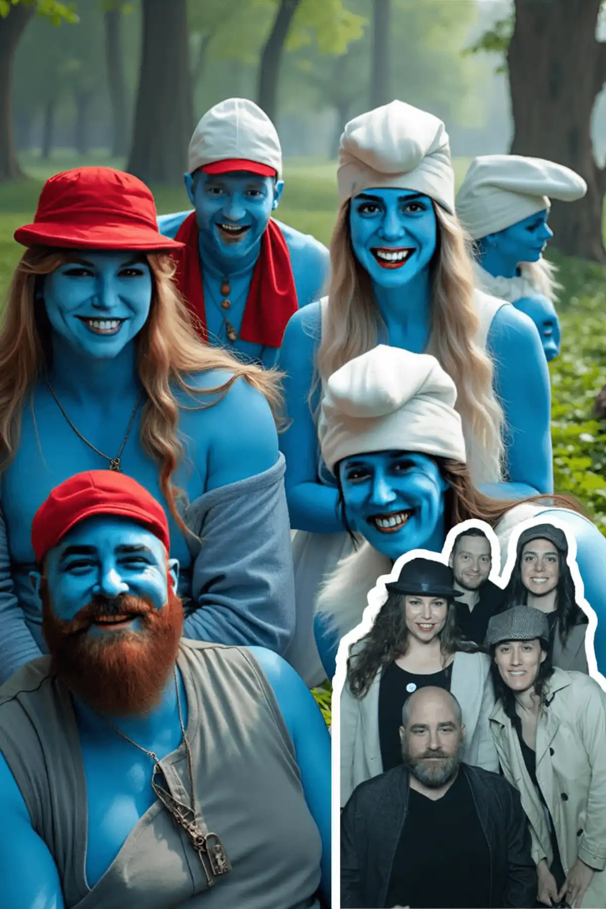 AI Themed Photos AI Photo Booth Smurfs