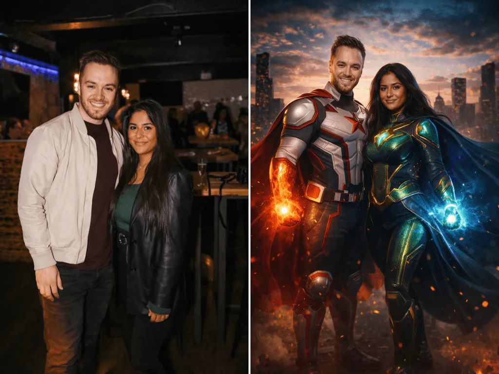 AI Photo Booth Superheroes