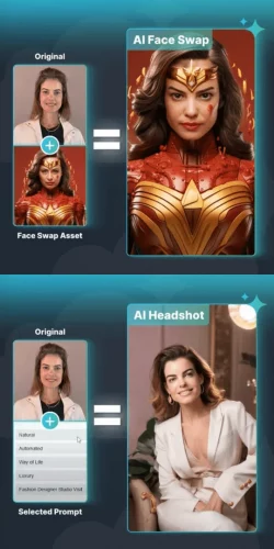 AI Photo Booth Face Swap Example