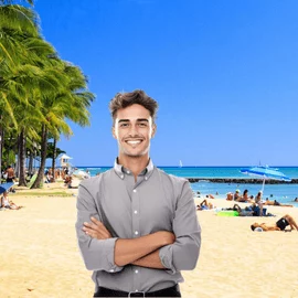 AI Photo Booth Background Removal Beach