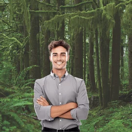AI Photo Booth Background Removal Forest